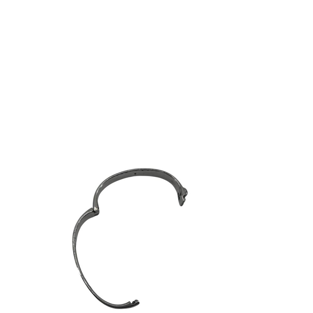 Louis Vuitton LV Nanogram Cuff Bangle Bracelet Silver Monogram Small - Picture 9 of 9